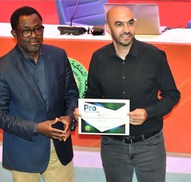 Walid Regragui recently obtained a CAF Pro diploma.